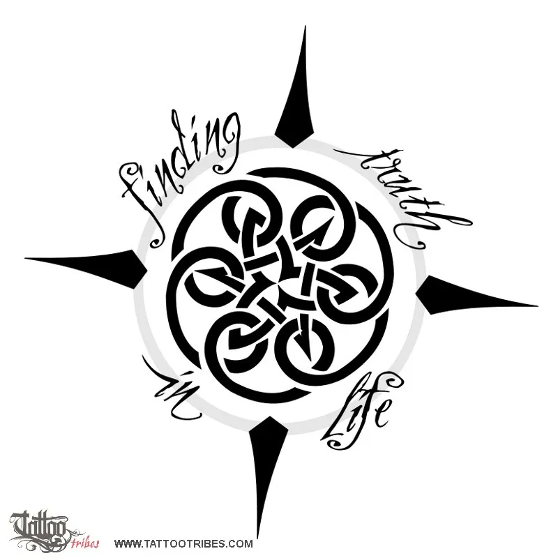 Tattoo image of Compass, Finding truth