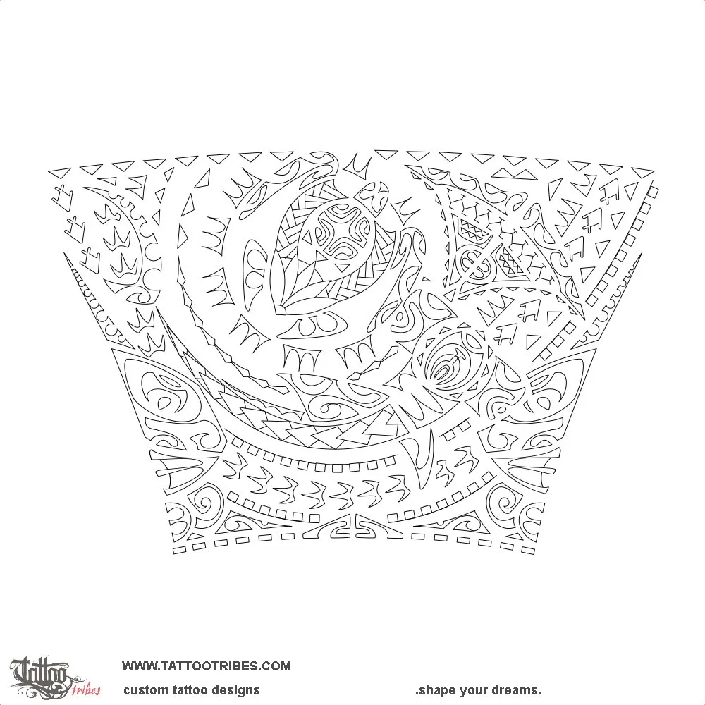 Stencil outline of Florian, Forearm sleeve