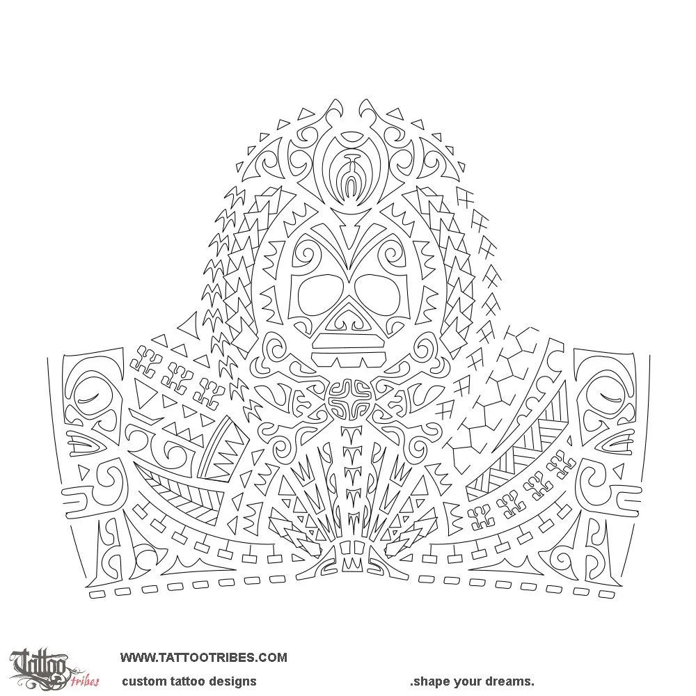 Stencil outline of Matara, To be untied