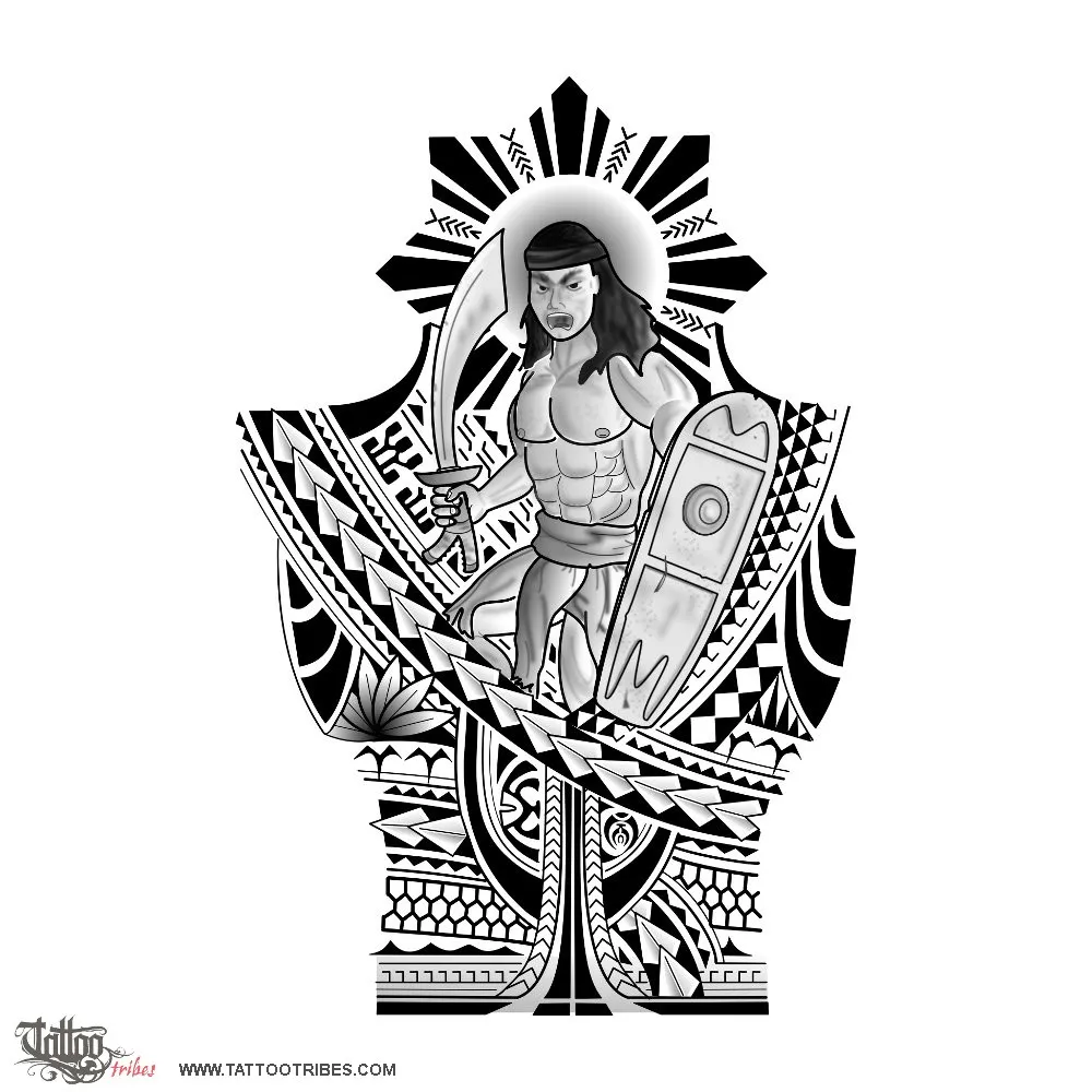 Tattoo image of Lapu-Lapu, Warrior