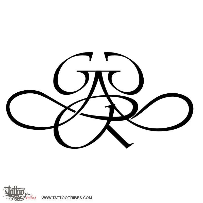 Tattoo image of G+G+A+R, Union