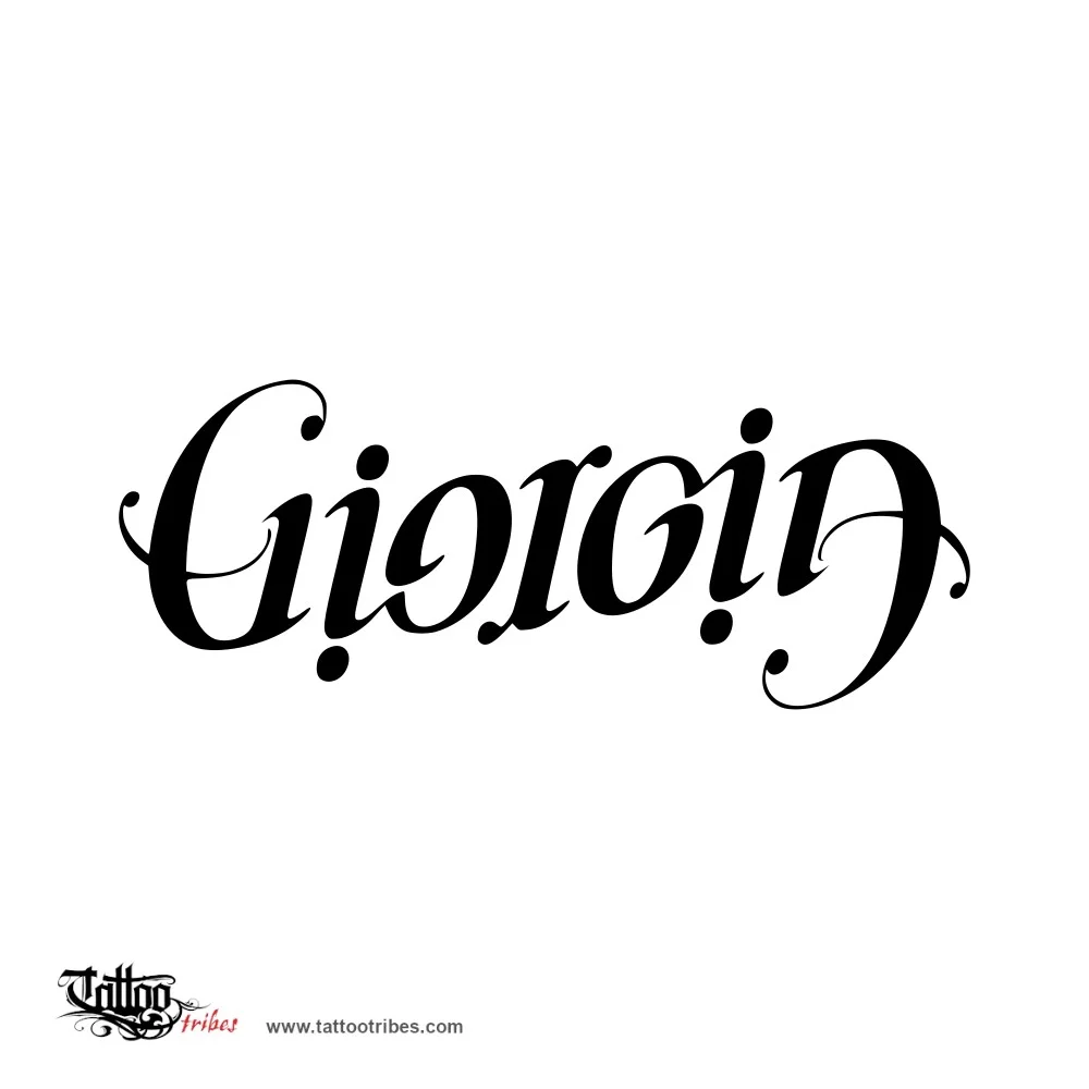 Tattoo image of Giorgia, Omogram