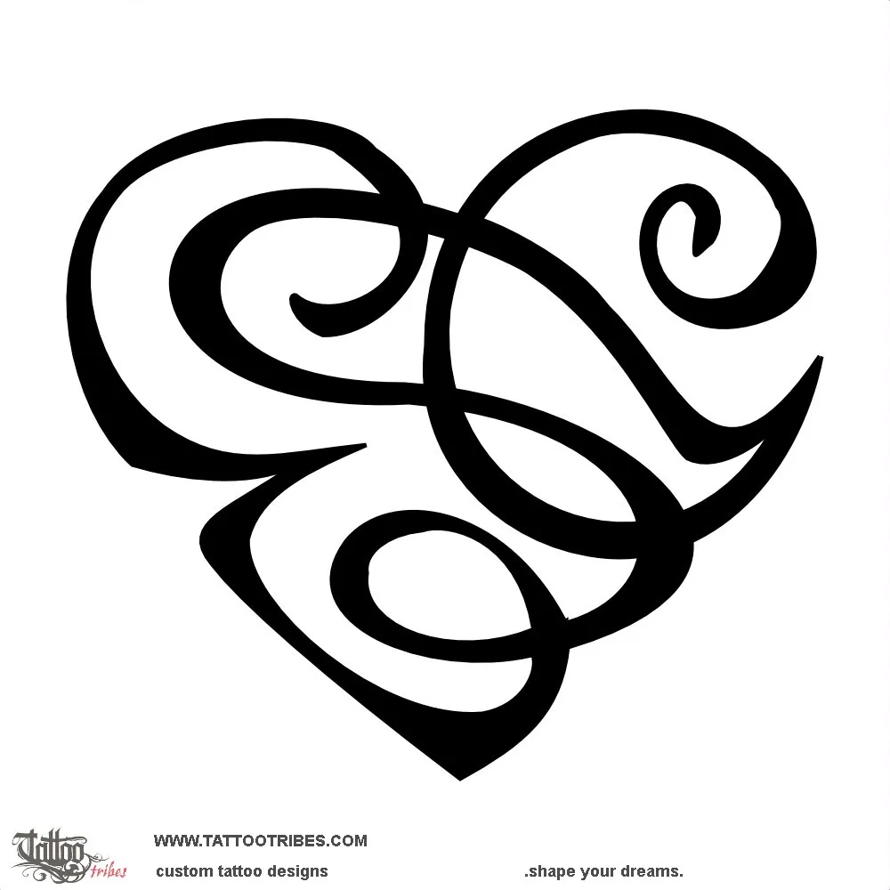 Tattoo image of Heart E+S+C, Union
