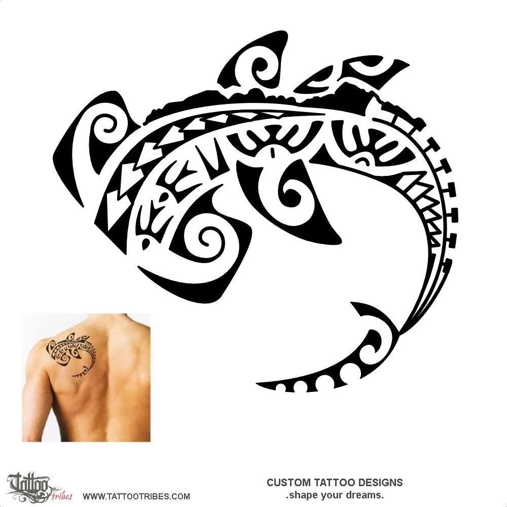 Tattoo image of Sea and mountains, Tenacity