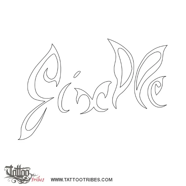 Stencil outline of Butterflies, Giselle