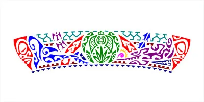 Polynesian Tahitian family legband tattoo