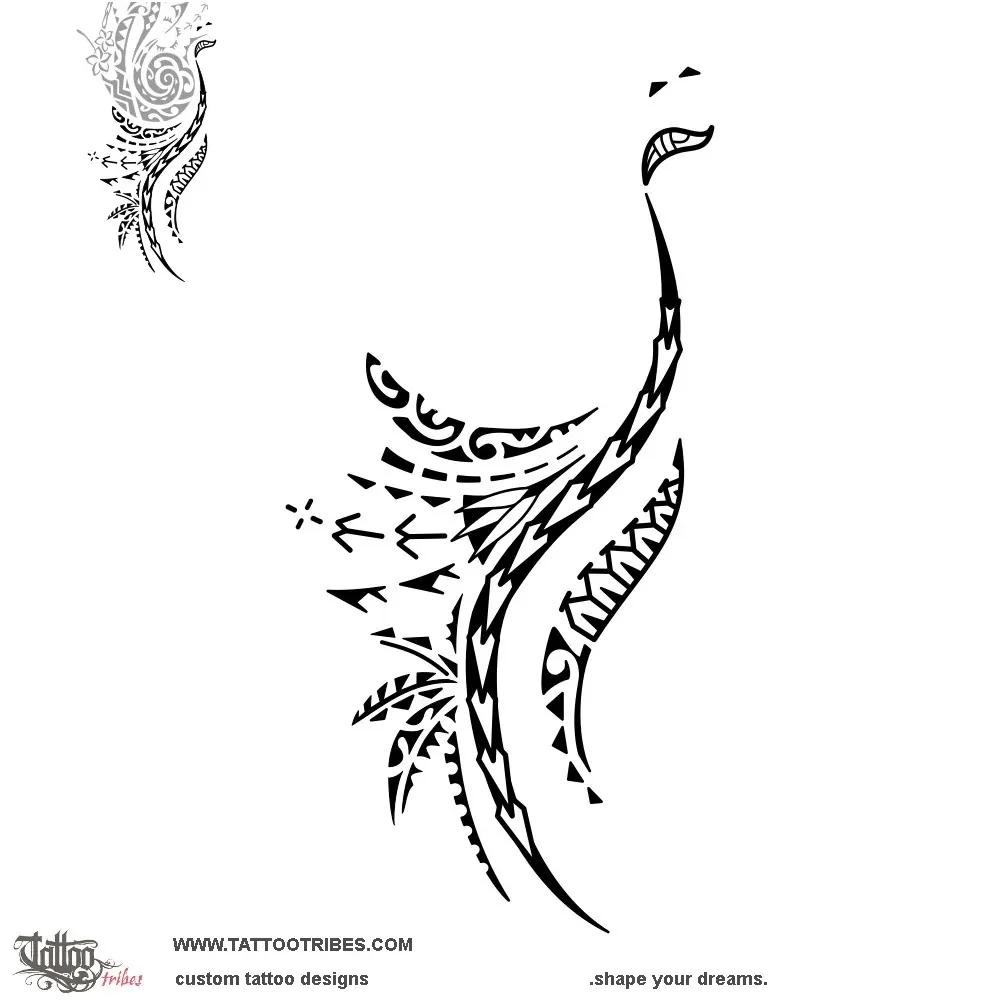 Tattoo image of Flaming koru, Extension
