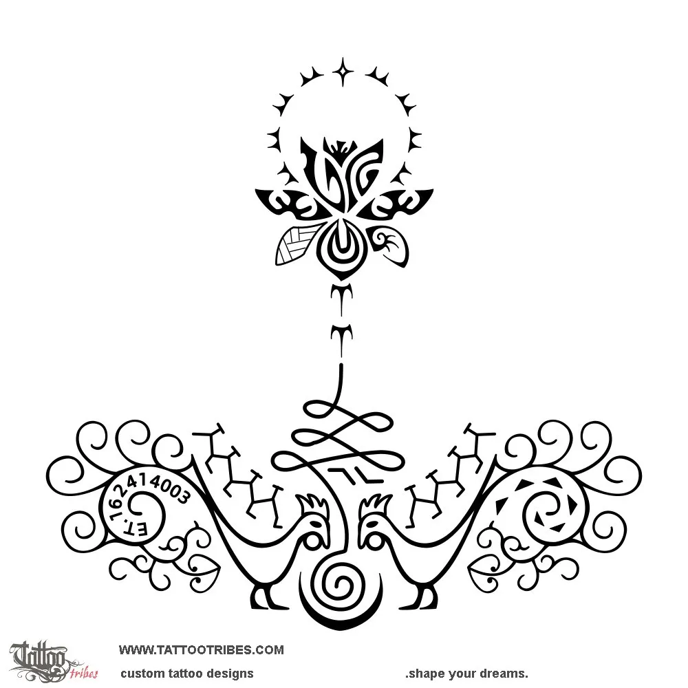 Tattoo image of Path to joy, Moluccan