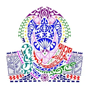 Family stars Polynesian half sleeve
tattoo