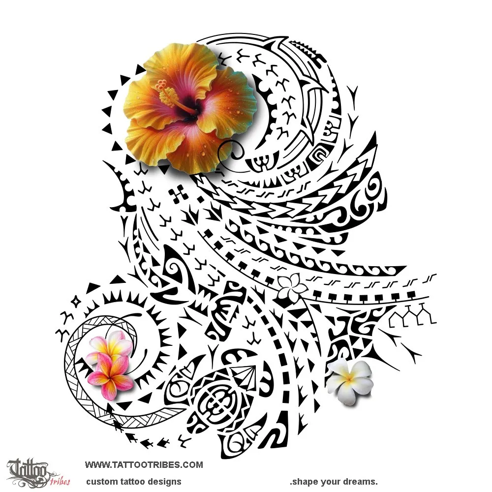 Tattoo image of Puaioio, Handsome blossom