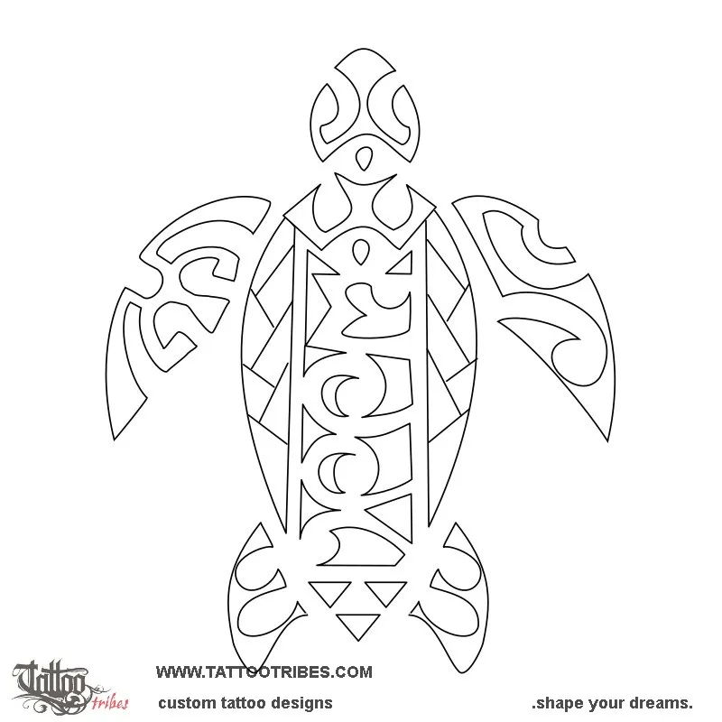 Stencil outline of IPPM turtle, Family