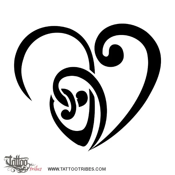 Tattoo image of I+V heart, Love, union