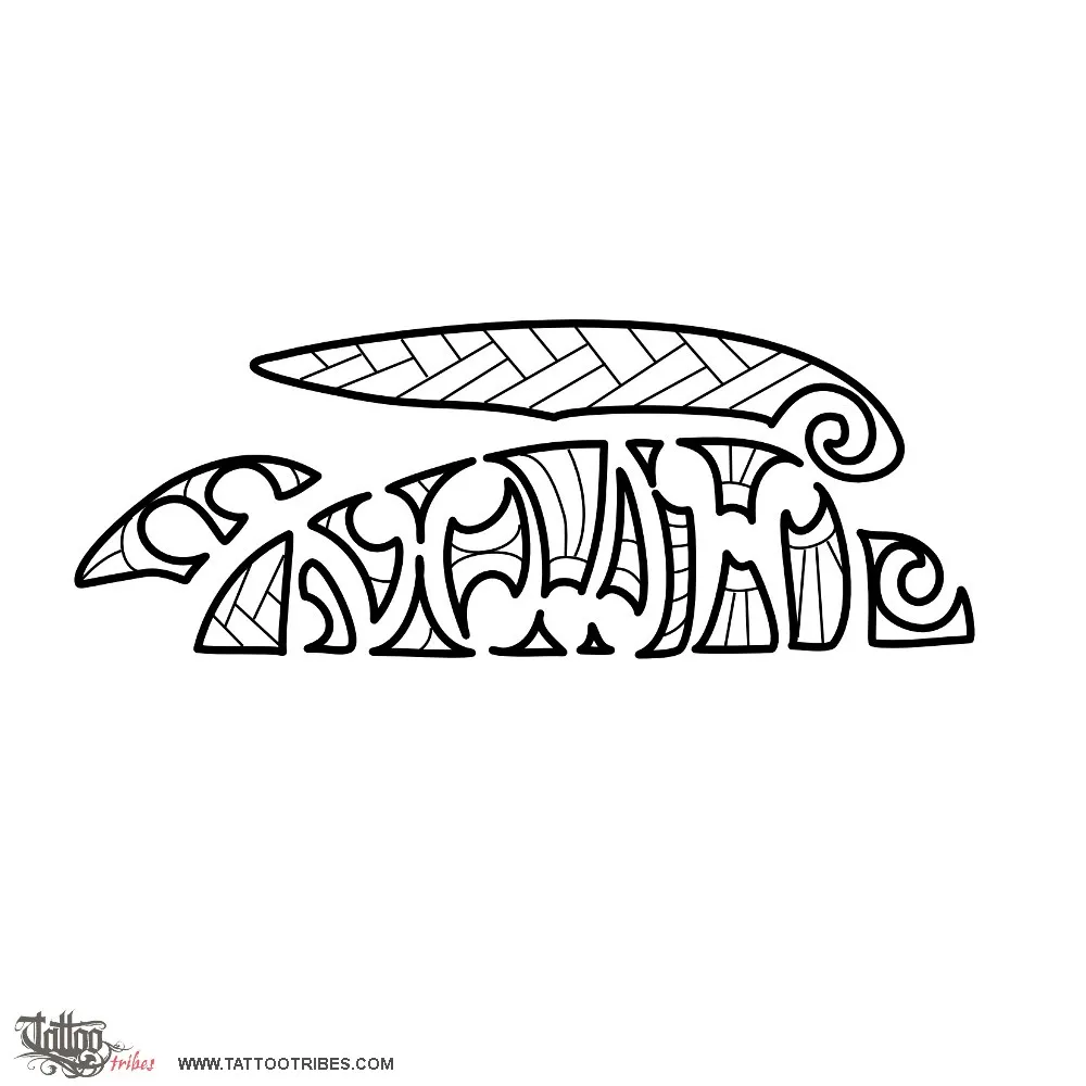 Tattoo image of Noah, Maorigram