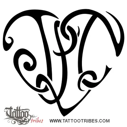 Tattoo image of JLT heart, Eternal bond, love