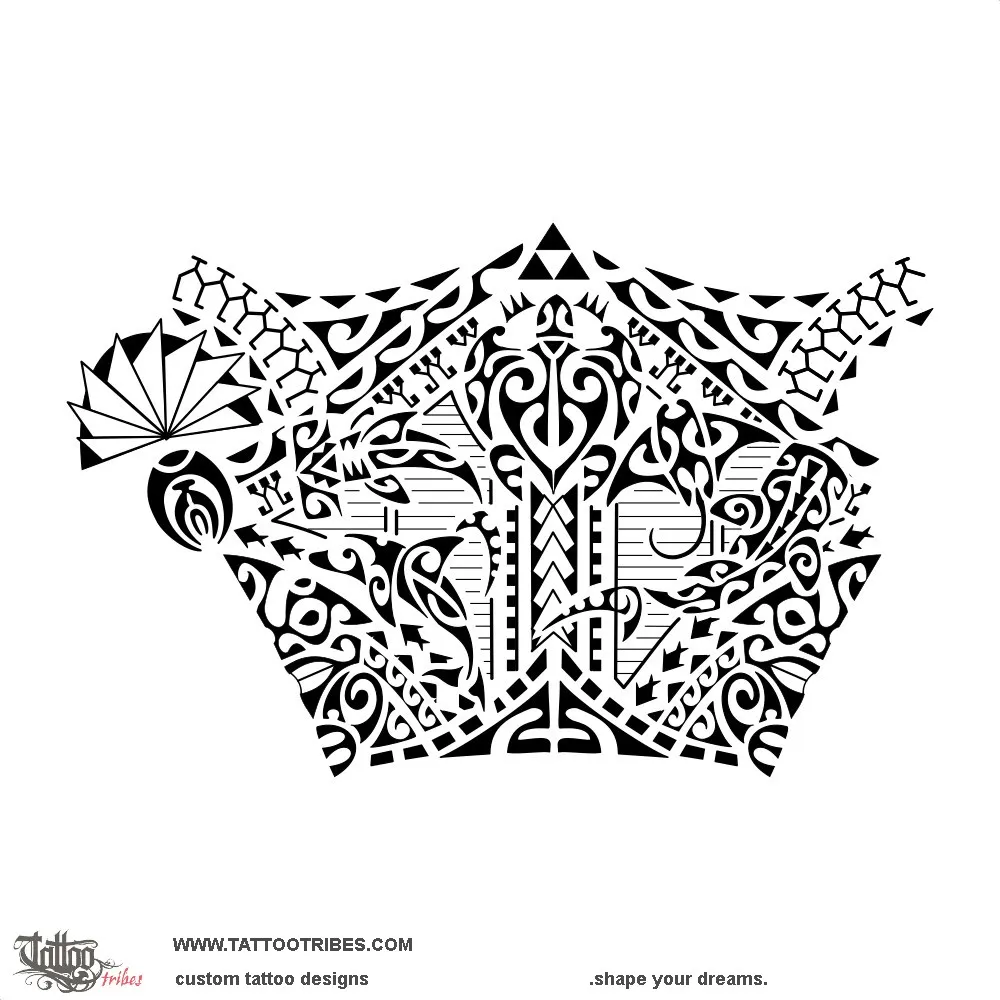 Tattoo image of Moana haauriuri, Deep colored sea
