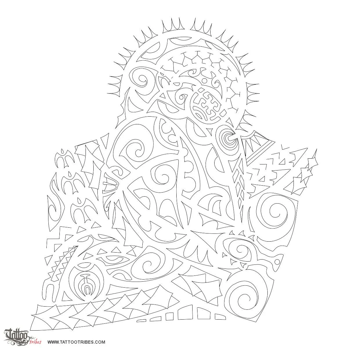 Stencil outline of Positive change, Family