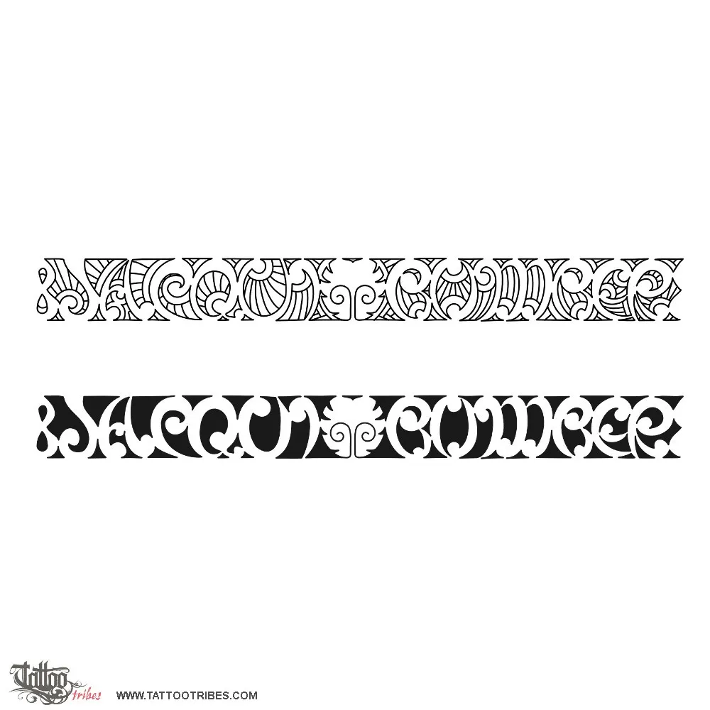Tattoo image of Jacqui & Bomber, Maorigram