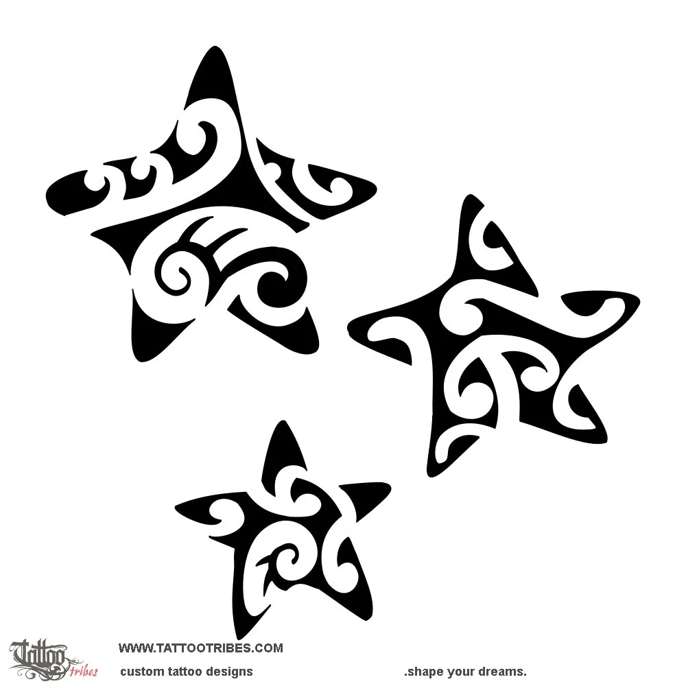 Tattoo image of Three stars, Family