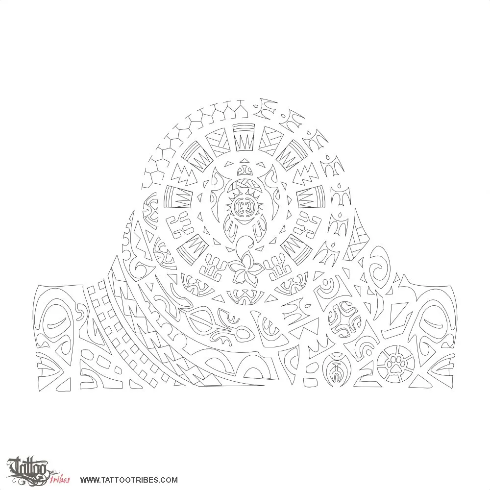 Stencil outline of Manukura, Leader