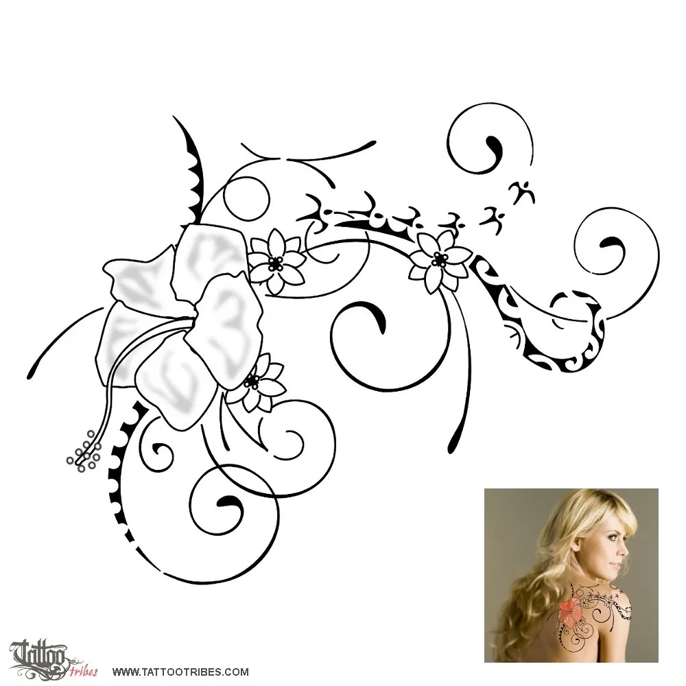Tattoo image of Flourished vines, Ode to life