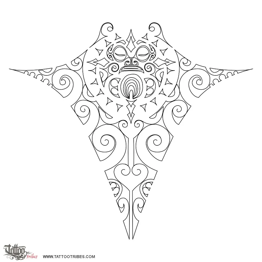 Stencil outline of Tipuna wahine, Grandmother