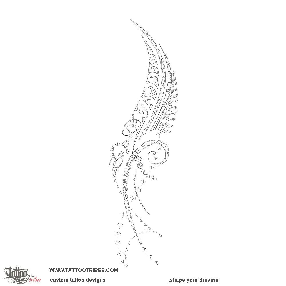 Stencil outline of Atai, Fern