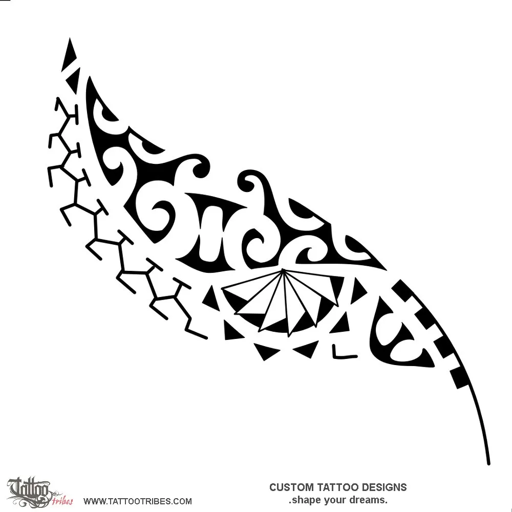 Tattoo image of Matakīrea, Feather,force