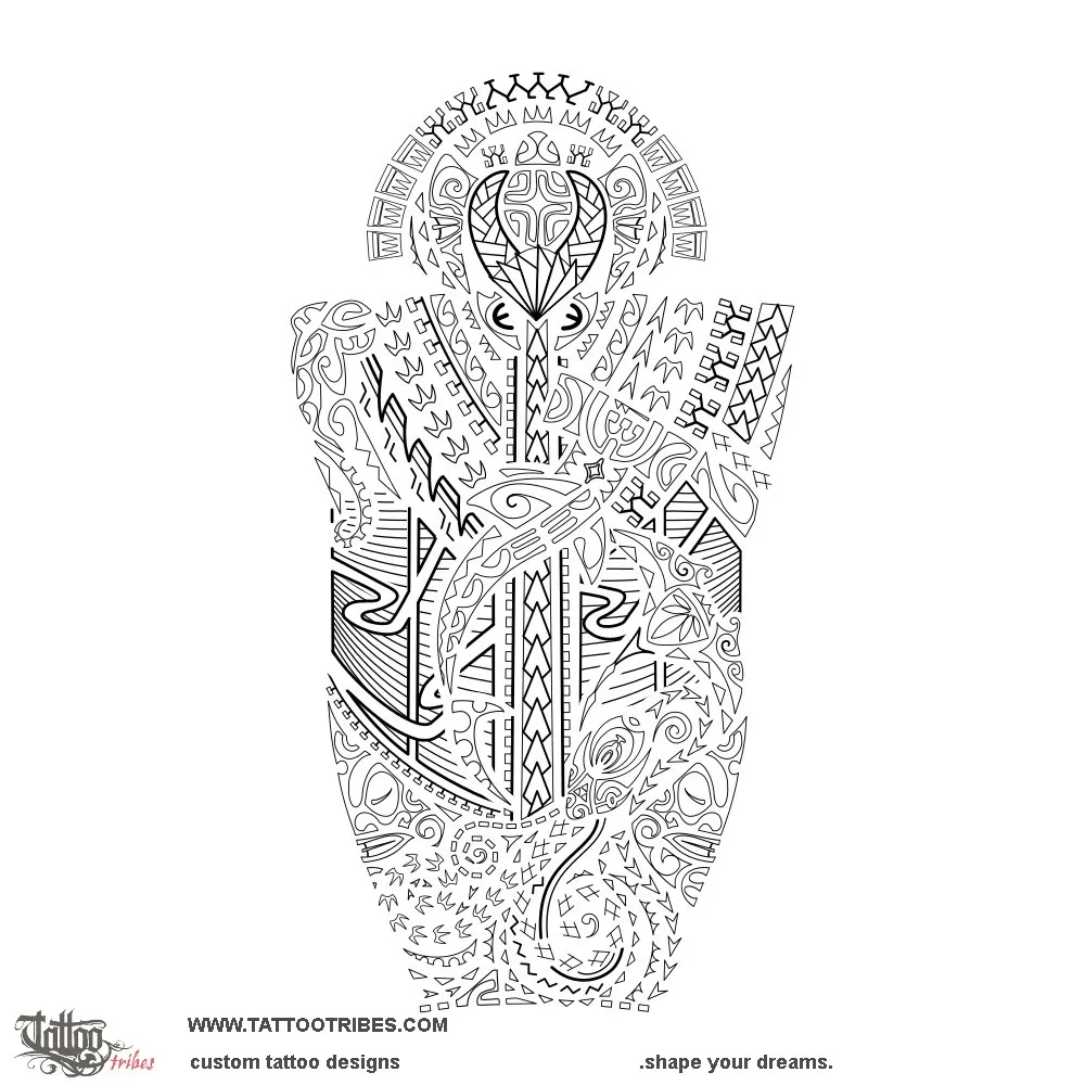 Stencil outline of Whakapai ake, To refine, polish
