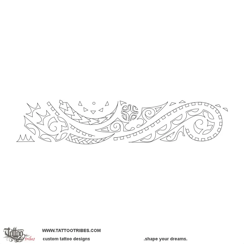 Stencil outline of ´aru, Wave