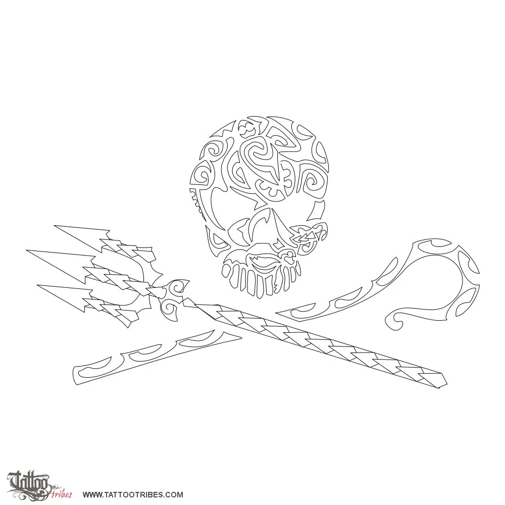 Stencil outline of Sea shepherd, Logo