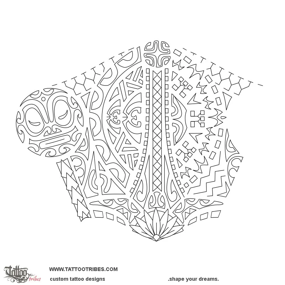 Stencil outline of Metua, Parent