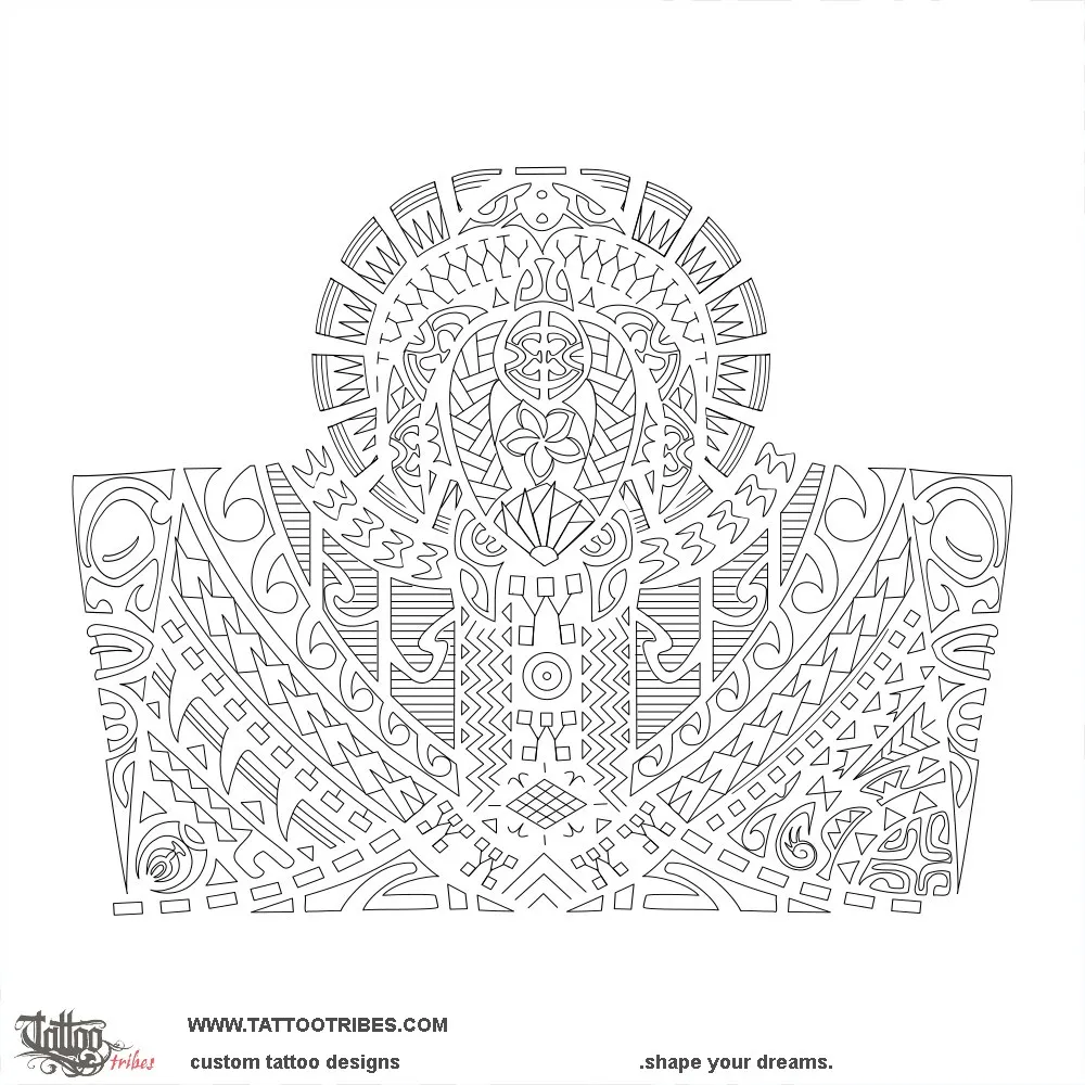 Stencil outline of Kumu, Foundation