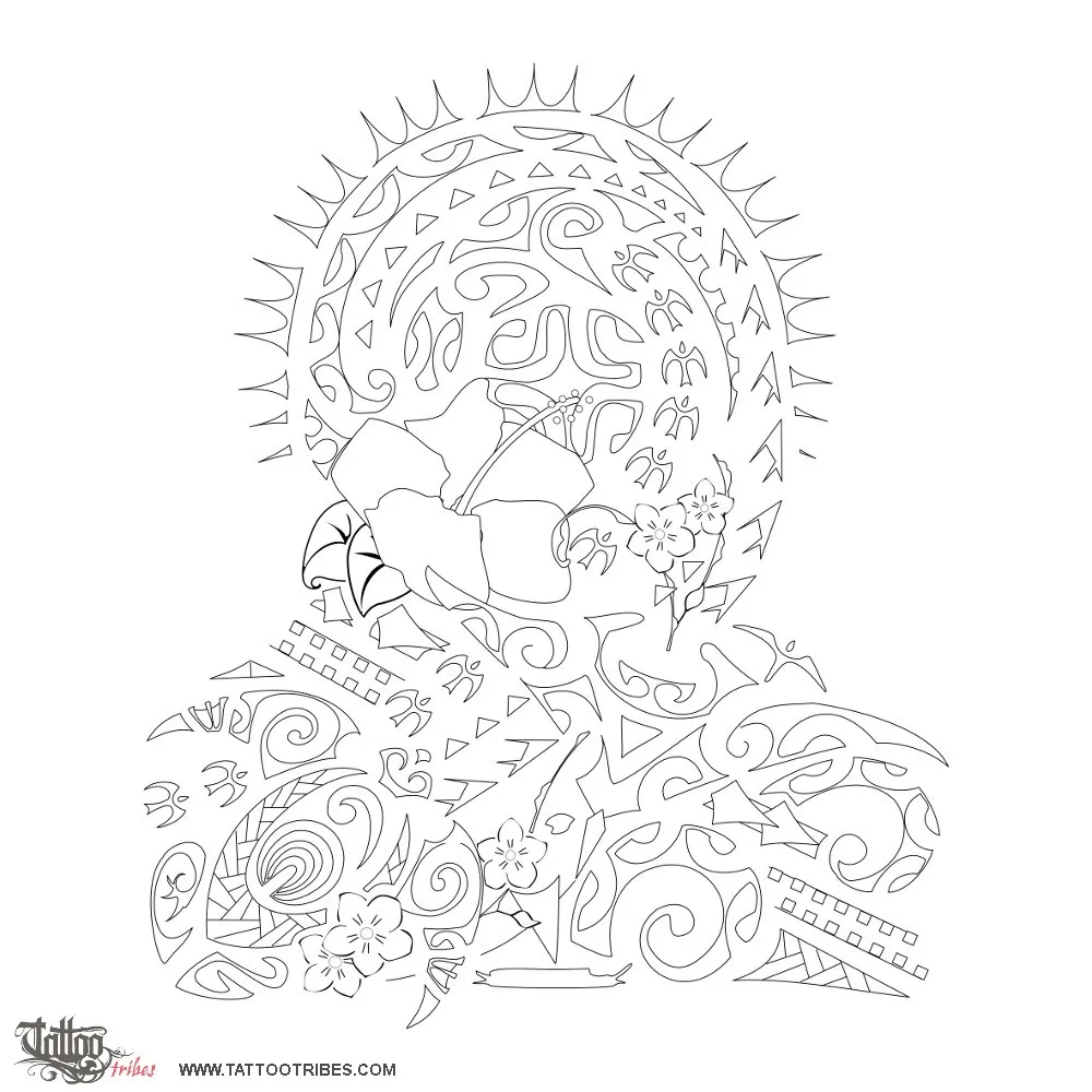 Stencil outline of Tipiwhenua, Vagabond, traveller