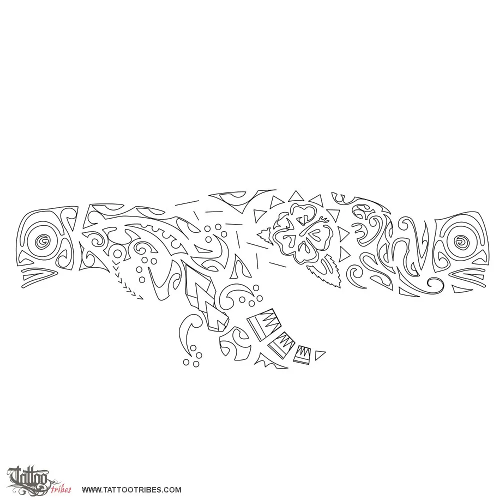 Stencil outline of Island vibe, Reunion
