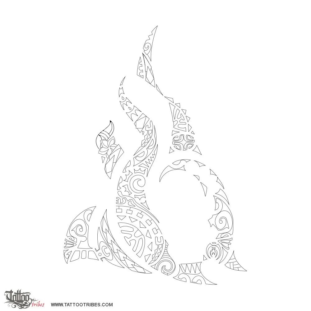 Stencil outline of Whakatohe, Tenacious