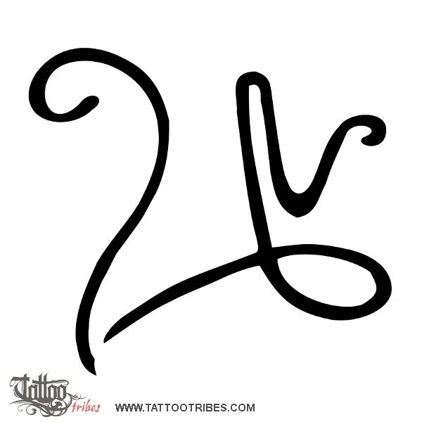 Tattoo image of LV2, Monogram