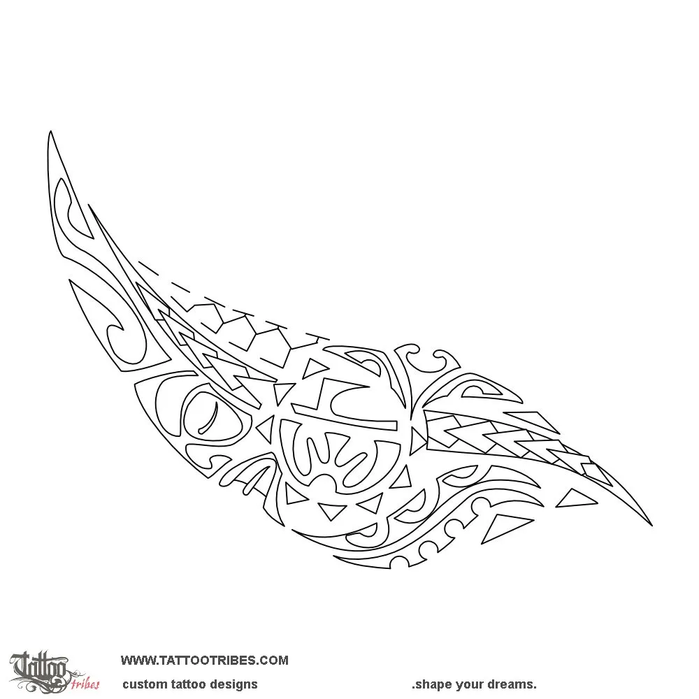 Stencil outline of Fern leaf, Fullness
