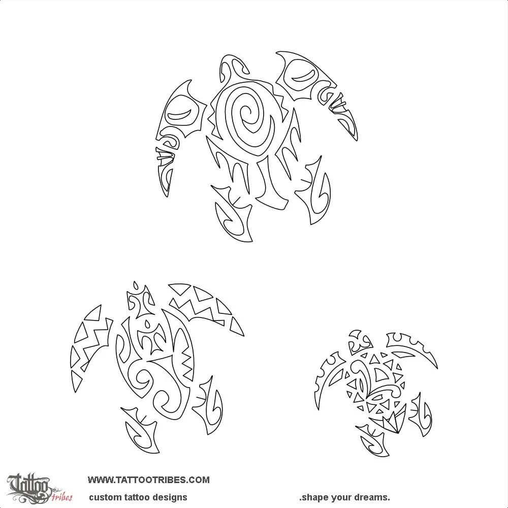 Stencil outline of Lars turtles, Children