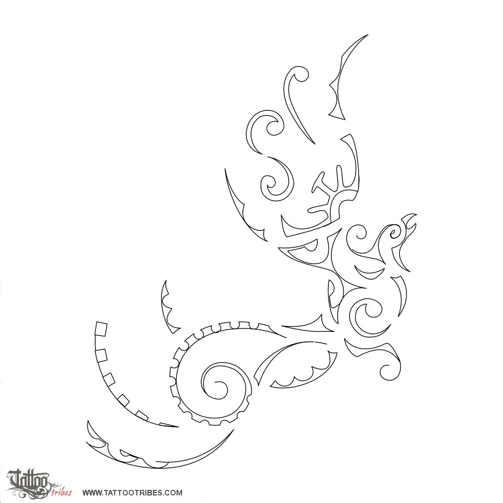 Stencil outline of S+I phoenix, Rebirth