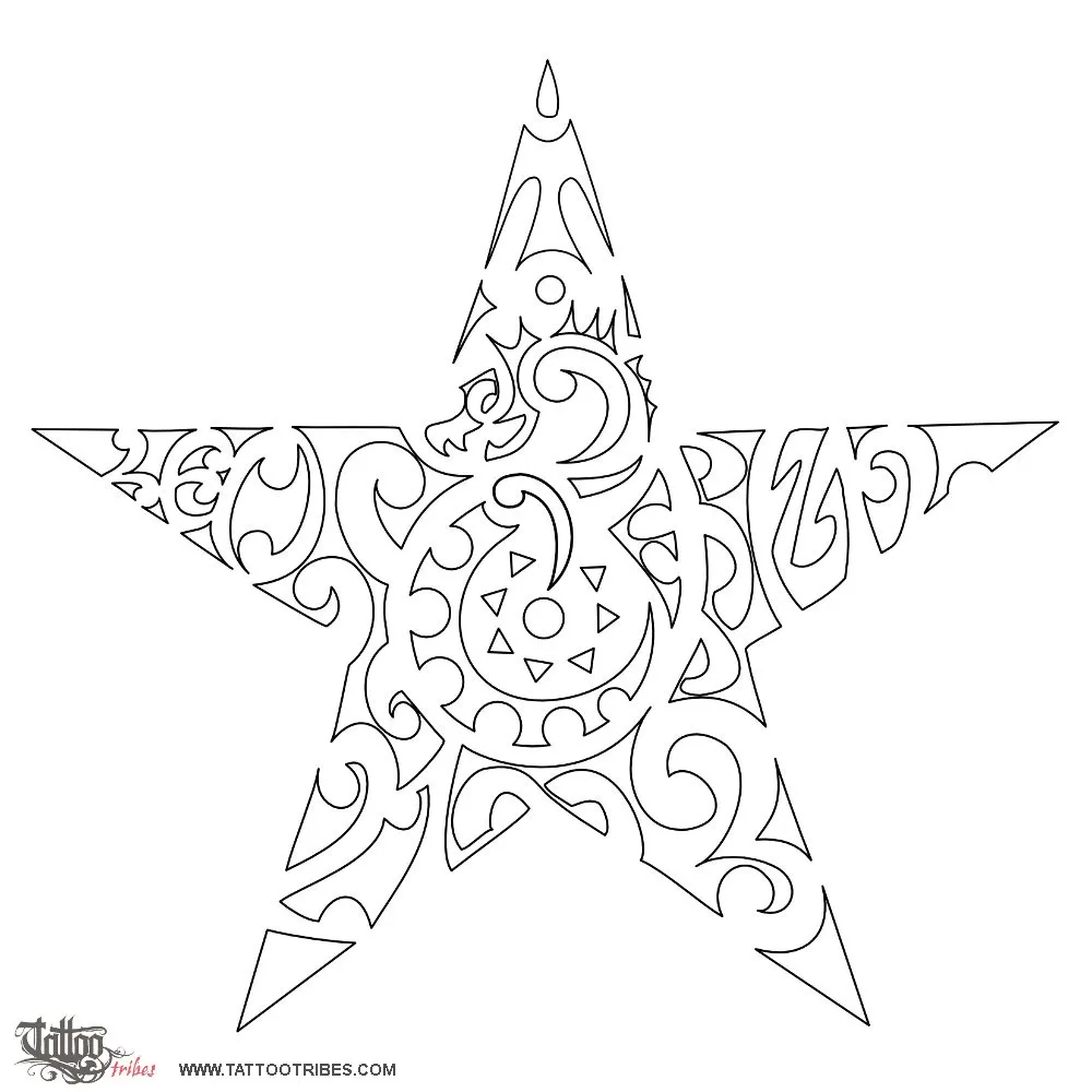 Stencil outline of Stars, Tun & Leo