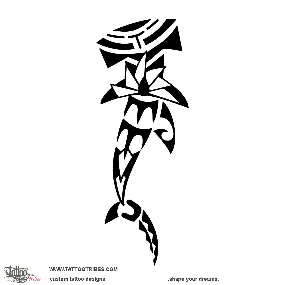 Tattoo image of Pe'a shark, Maturity