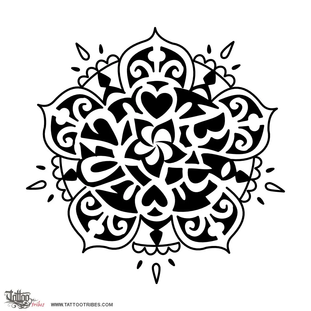 Tattoo image of Mandala, 10:12 & 13:45