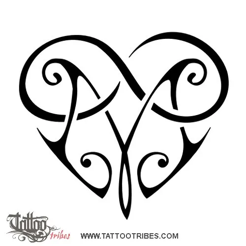 Tattoo image of M+infinity heart, Eternal bond