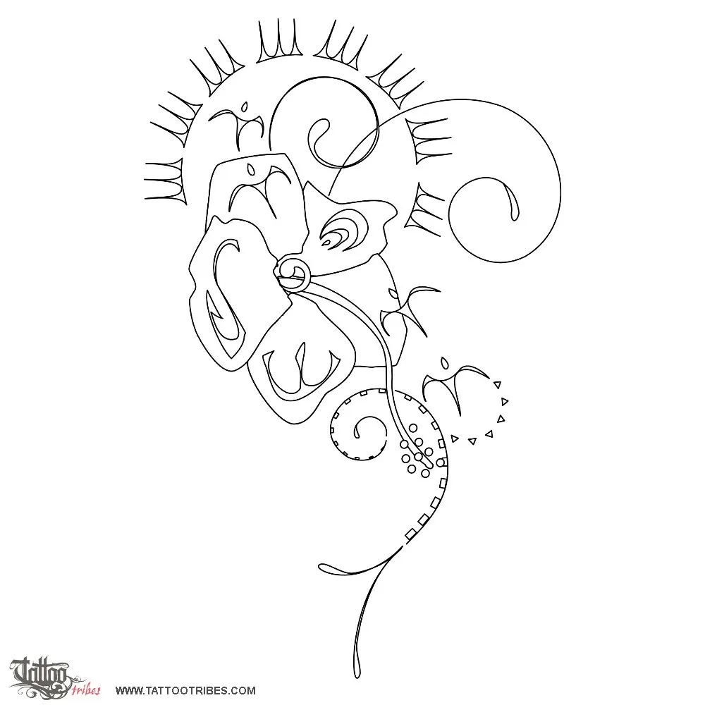 Stencil outline of Vana, Tough & tender