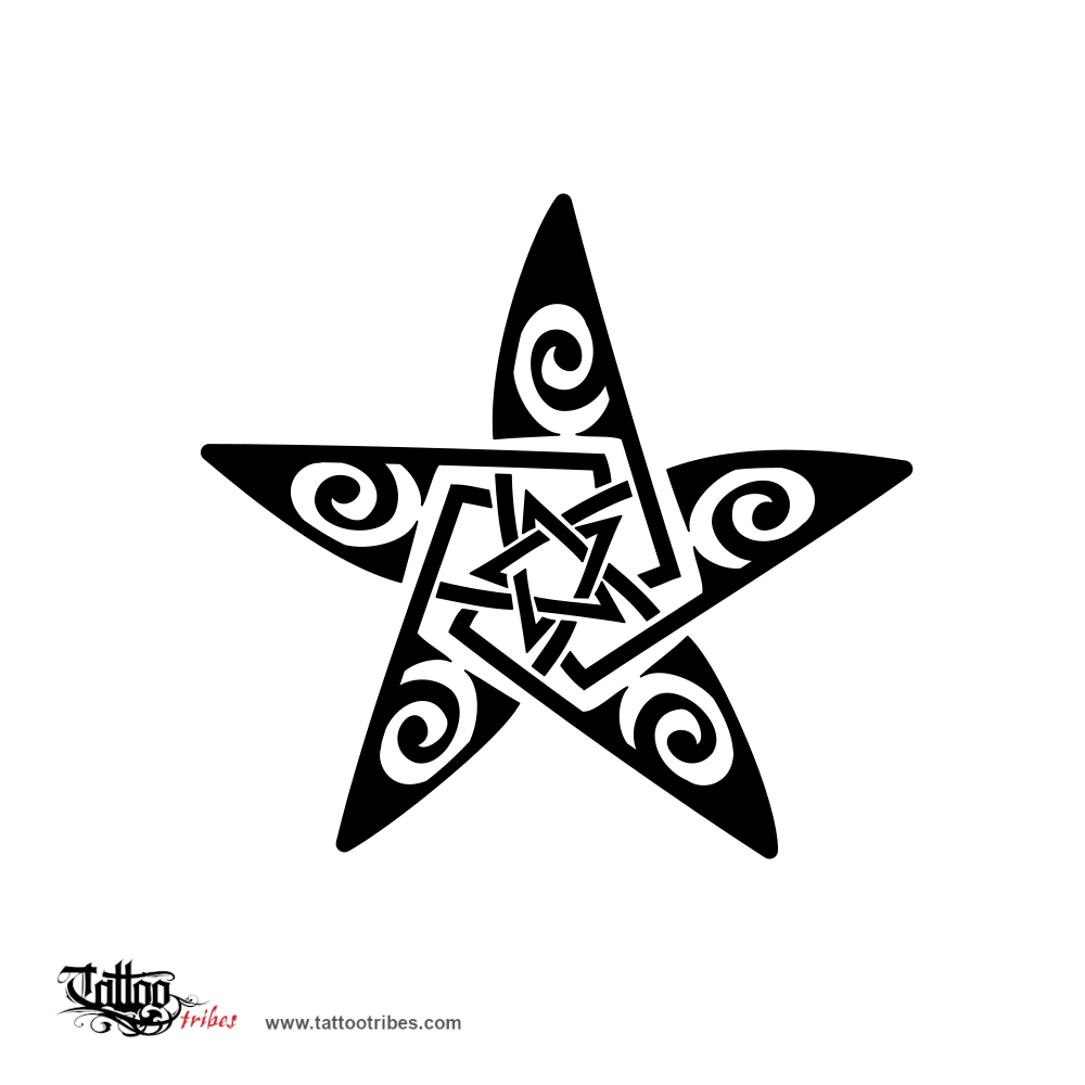 Tattoo image of Star and moon, Femininity