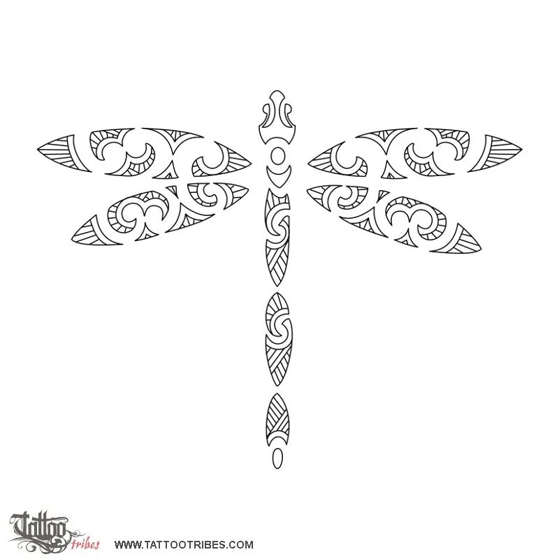 Stencil outline of Dragonfly, Grace, creativity