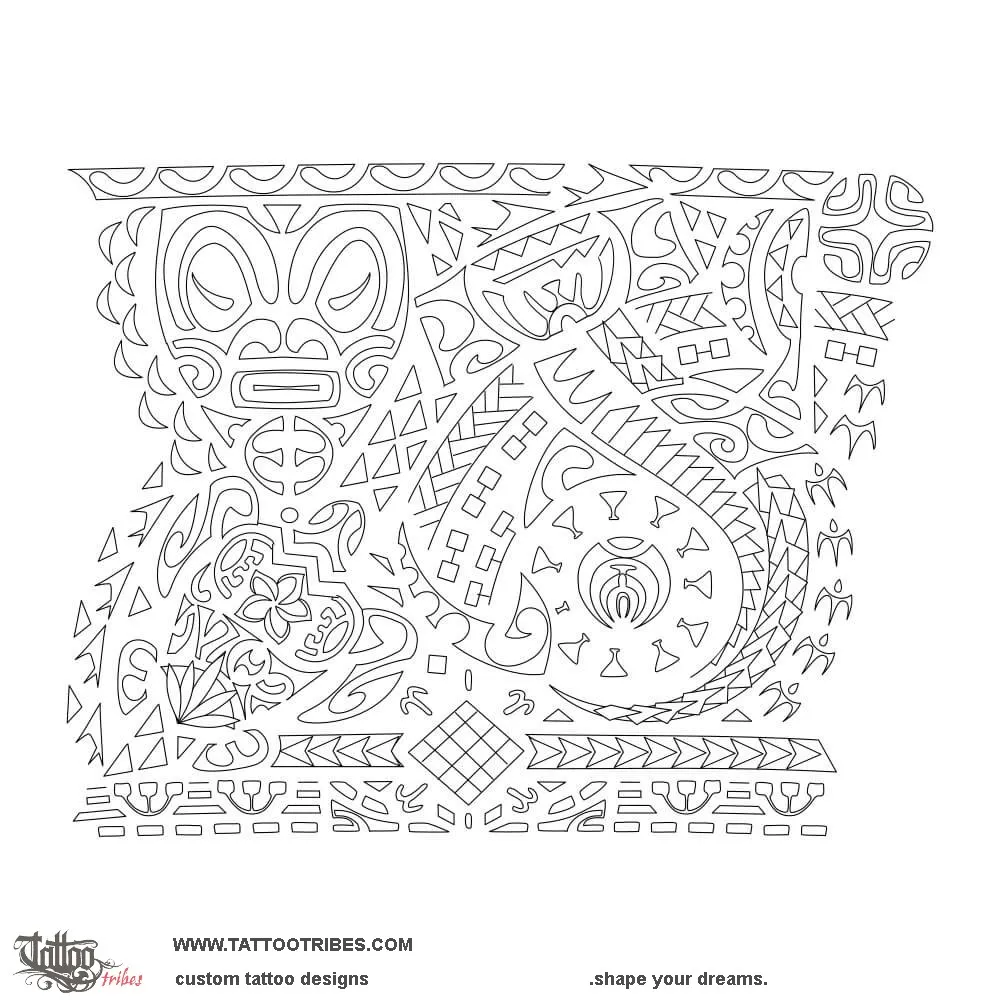 Stencil outline of Pae, Supports