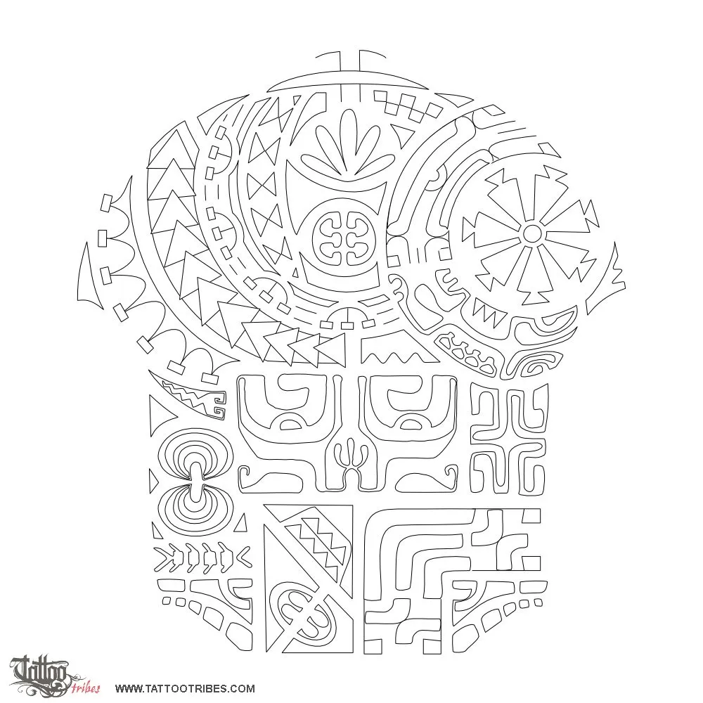 Stencil outline of TA'ETA'E, Important