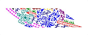 Polynesian bracelet tattoo with eagle