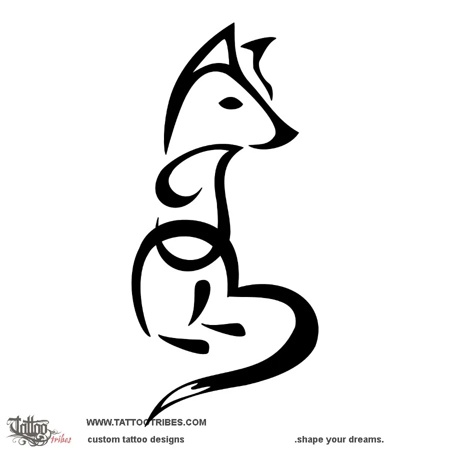 Tattoo image of A+I+M fox, Union